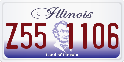 IL license plate Z551106