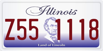 IL license plate Z551118