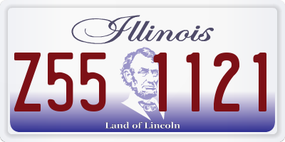 IL license plate Z551121