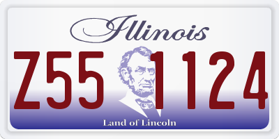 IL license plate Z551124