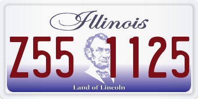IL license plate Z551125