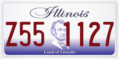 IL license plate Z551127