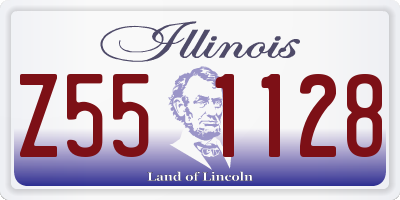 IL license plate Z551128