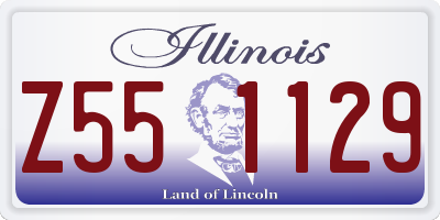 IL license plate Z551129