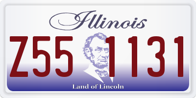 IL license plate Z551131