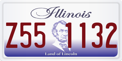 IL license plate Z551132