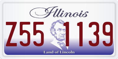 IL license plate Z551139