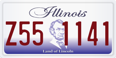 IL license plate Z551141