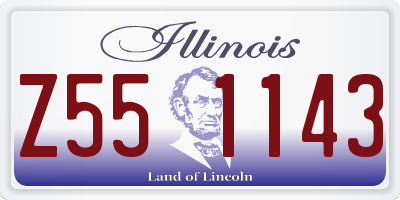 IL license plate Z551143