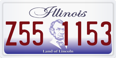 IL license plate Z551153