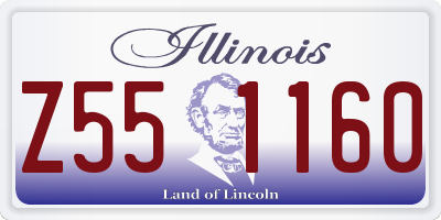 IL license plate Z551160