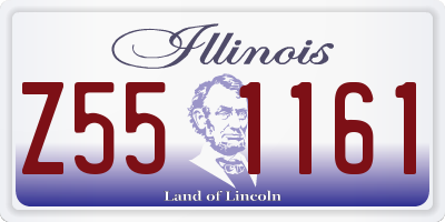 IL license plate Z551161