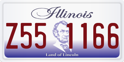 IL license plate Z551166