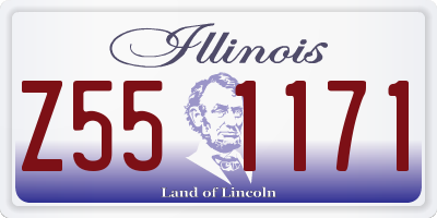 IL license plate Z551171