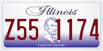 IL license plate Z551174