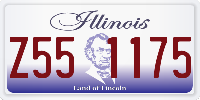 IL license plate Z551175