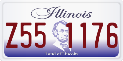 IL license plate Z551176