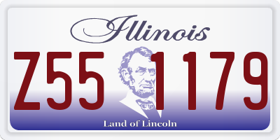 IL license plate Z551179