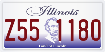 IL license plate Z551180