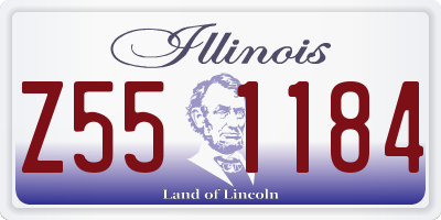 IL license plate Z551184