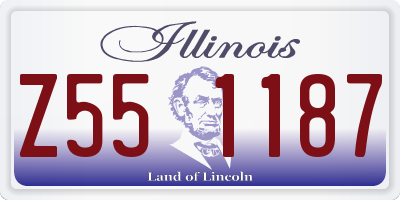 IL license plate Z551187