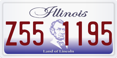 IL license plate Z551195