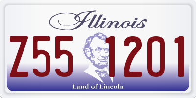 IL license plate Z551201