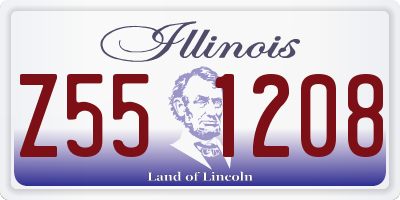 IL license plate Z551208