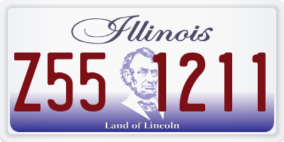 IL license plate Z551211