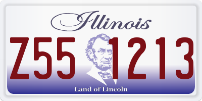 IL license plate Z551213