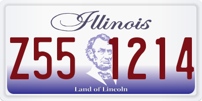 IL license plate Z551214