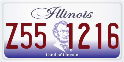IL license plate Z551216