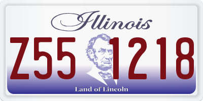 IL license plate Z551218