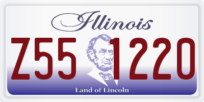 IL license plate Z551220