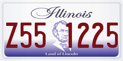 IL license plate Z551225