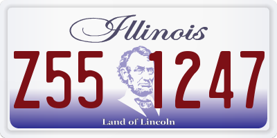 IL license plate Z551247