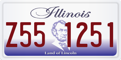 IL license plate Z551251