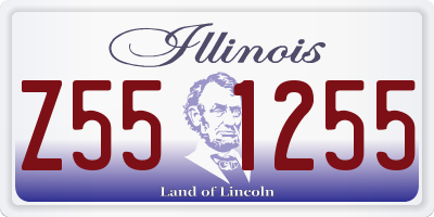 IL license plate Z551255