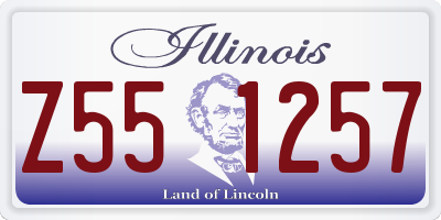 IL license plate Z551257