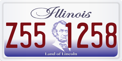 IL license plate Z551258
