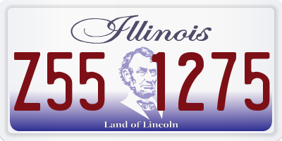 IL license plate Z551275