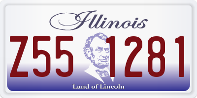 IL license plate Z551281