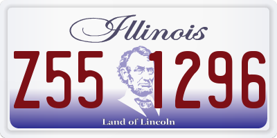 IL license plate Z551296