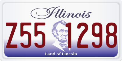 IL license plate Z551298