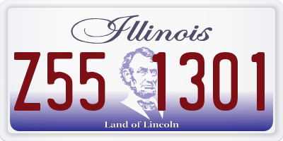 IL license plate Z551301