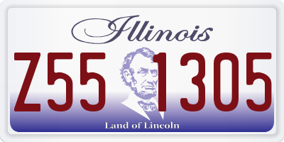 IL license plate Z551305