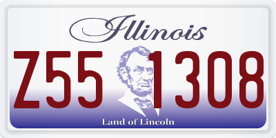 IL license plate Z551308