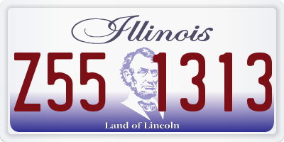 IL license plate Z551313