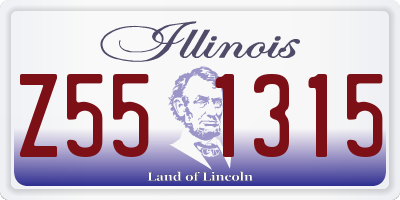 IL license plate Z551315