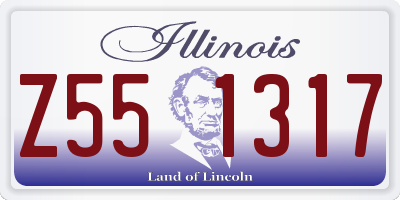 IL license plate Z551317